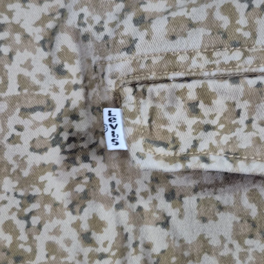Levis Cargo Pants Mens 32x34 Camo Desert Digital Slim Straight Military Army